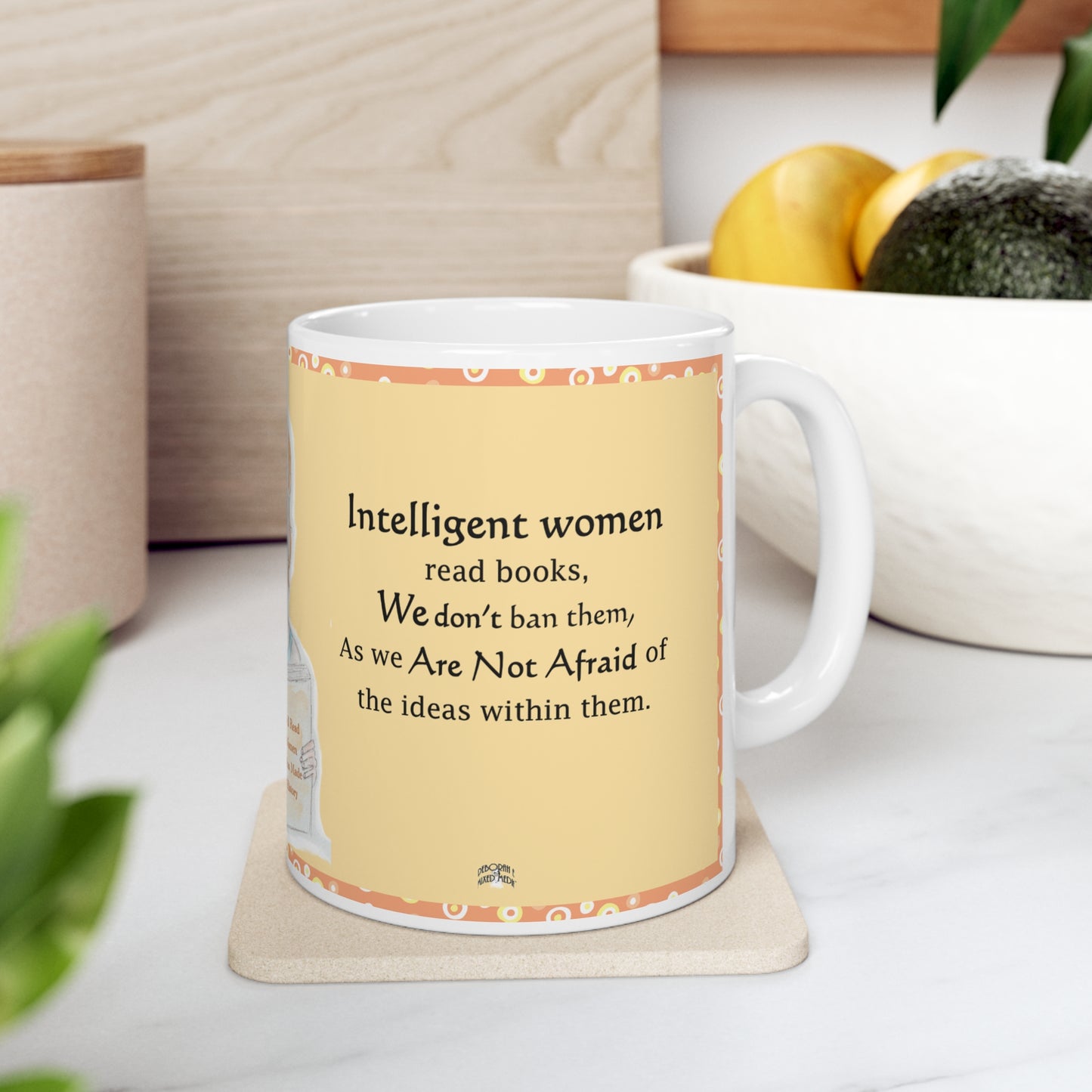 Intelligent Women Read Books Mug (ponytail)