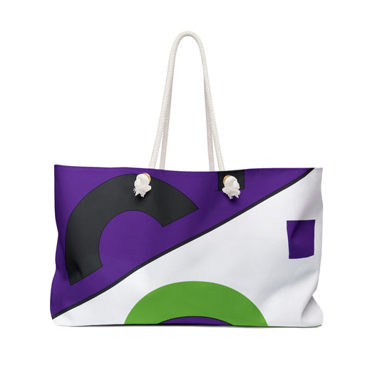 Lime & Grape Bauhaus by Deborah E Weekender Bag