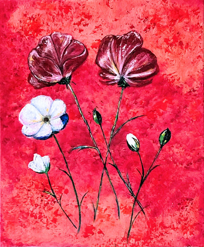 "Passion. Flower." Paper Art Print
